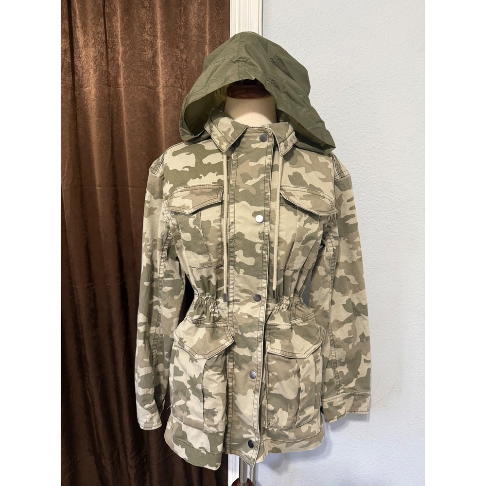 ATM Anthony Thomas Melillo Women Jacket Size S Camo Utility Field Green Military